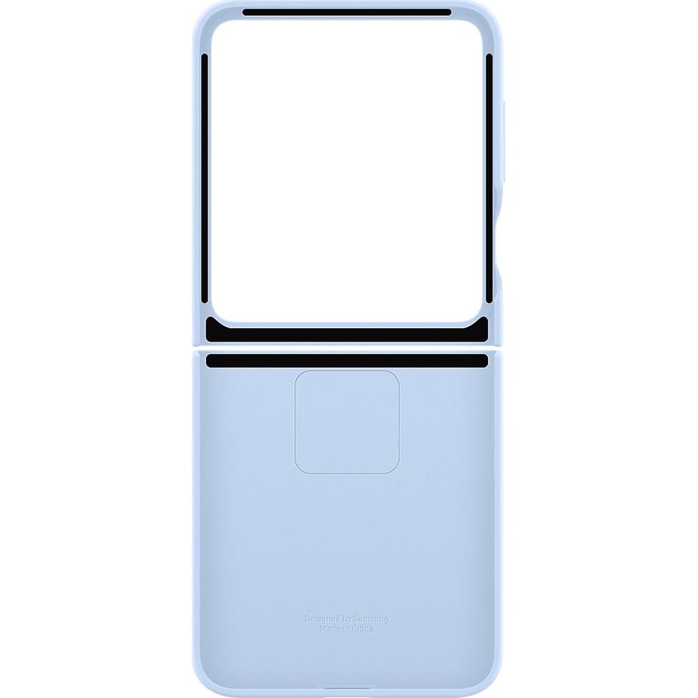 Etui Samsung Silicone Case Ring do Galaxy Z Flip7 FE / Z Flip6, niebieskie 